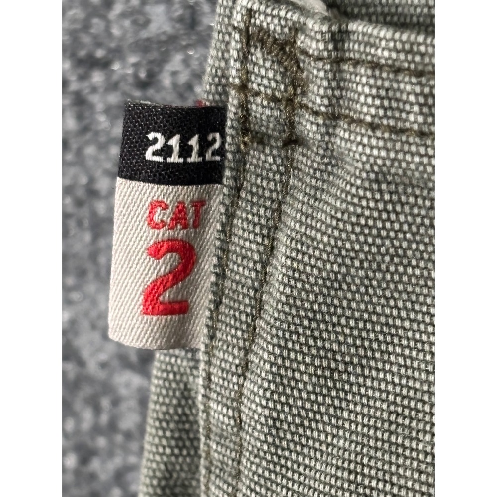 Carhartt FR Flame Resistant Work Pants Mens 40x29 Olive Green Canvas CAT 2 2112 - Picture 4 of 7
